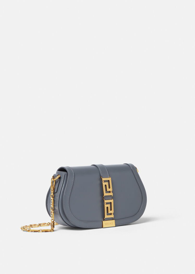 Shop Versace Greca Goddess Shoulder Bag, Female, Gray, One Size
