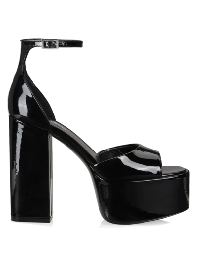 Shop Paris Texas Women's Tatiana Patent Leather Platform Sandals In Black