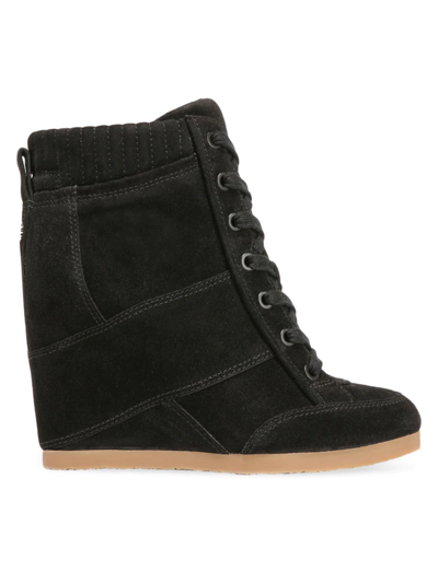Shop Veronica Beard Women's Elissa Suede Sneaker Booties In Black