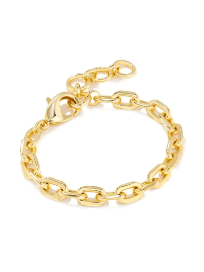 Shop Kendra Scott Korinne 14k-gold-plated Oval-link Chain Bracelet