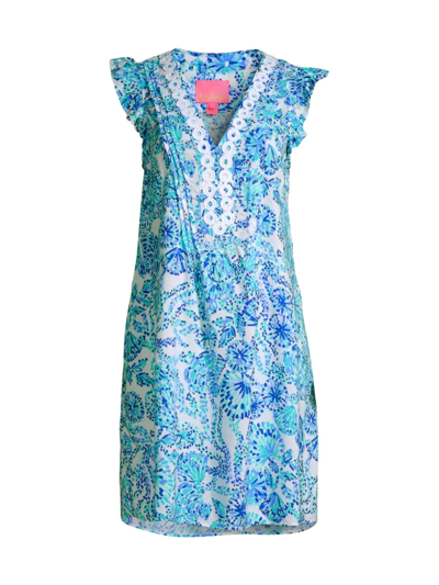 Shop Lilly Pulitzer Women's Joan Tunic Dress In Turquoise Oasis