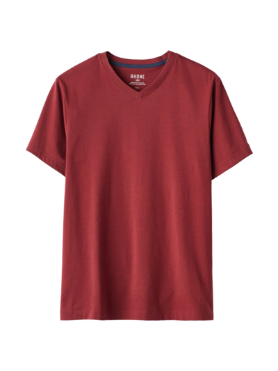 Shop Rhone Men's Element V-neck Tee In Carriage Red