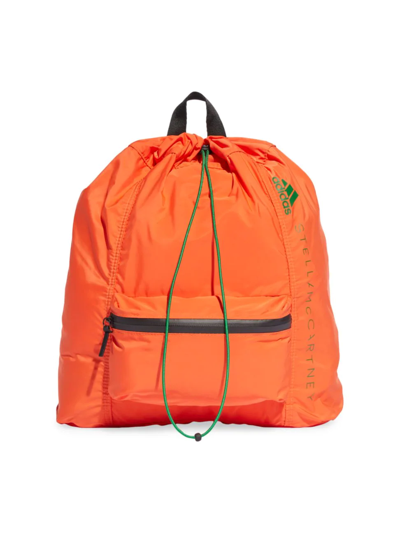 Shop Adidas By Stella Mccartney Asmc Drawstring Gymsack In Orange