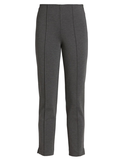 Shop Atm Anthony Thomas Melillo Women's Stretch Ponte Pants In Heather Charcoal