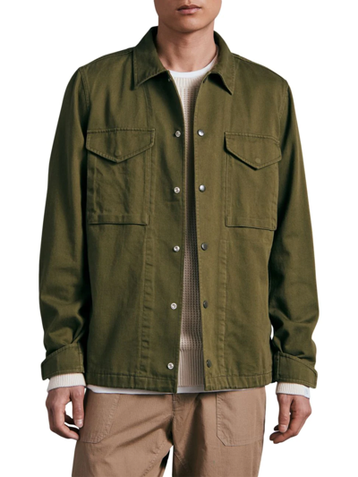 Shop Rag & Bone Men's Icons Flight Shirt Jacket In Army