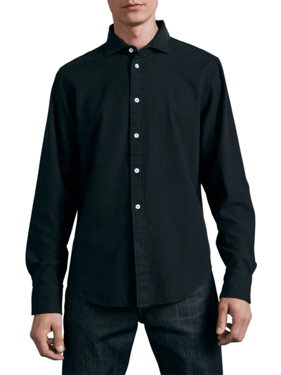 Shop Rag & Bone Men's Icons Dobby Pursuit 365 Shirt In Black