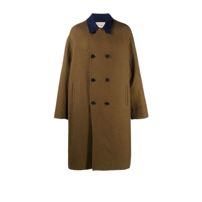 Shop Nick Fouquet Green Vincent Wool Overcoat