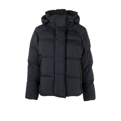 Shop Canada Goose Blue Junction Hooded Quilted Jacket
