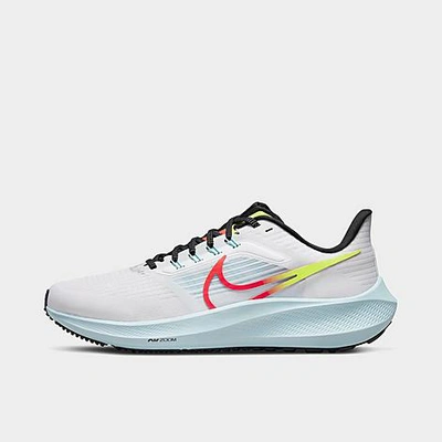 Shop Nike Women's Pegasus 39 Running Shoes In White/volt/brt Crimson/black/copa/glacier Blue