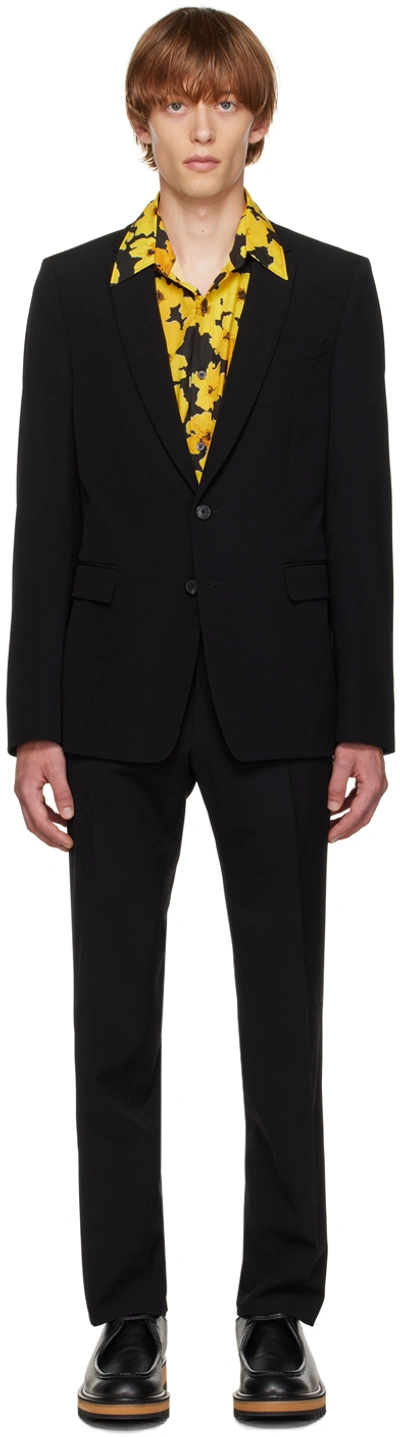 Dries Van Noten Black Wool Suit In 900 Black