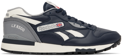 Shop Reebok Navy Lx8500 Sneakers In Vector Navy/chalk/pu