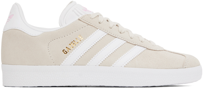 Adidas Originals Gazelle Suede And Leather Sneakers In Neutral | ModeSens