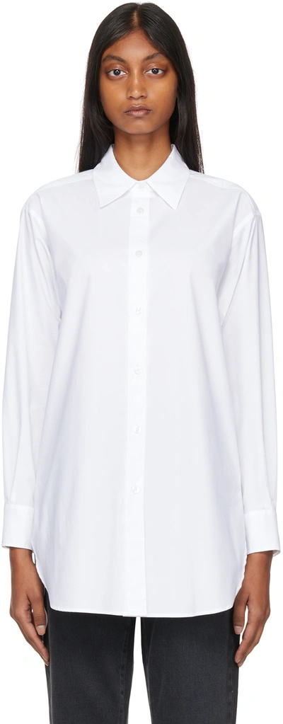 Shop Hugo Boss White Bacora Shirt In 100 White