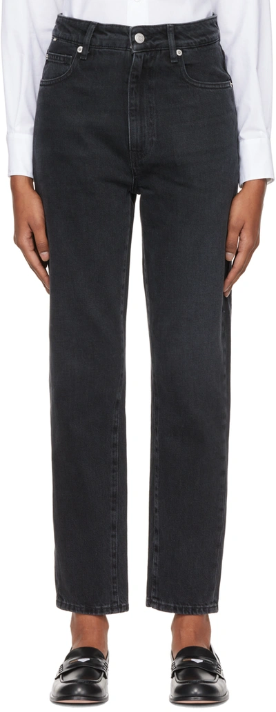 Shop Hugo Boss Black Modern Mom 2.0 Jeans In 14 Charcoal