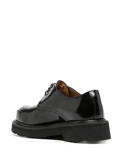 Shop Kenzo Smile Lace-up Derby Shoes In Black