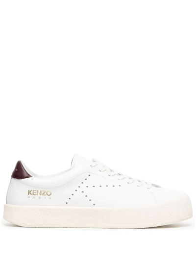 Shop Kenzo Swing Low-top Sneakers In White