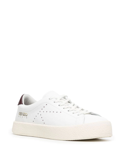 Shop Kenzo Swing Low-top Sneakers In White