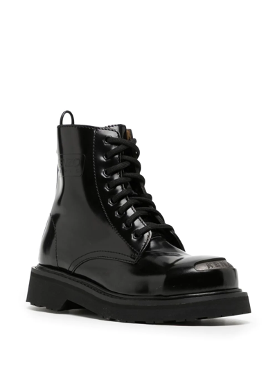 Kenzo Smile Booties In Black