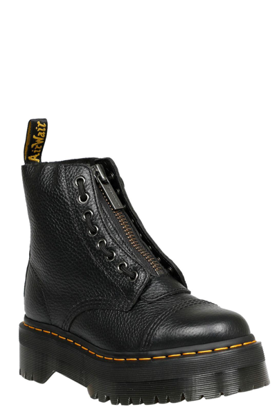 Shop Dr. Martens' Sinclair Boots In Black Milled Nappa