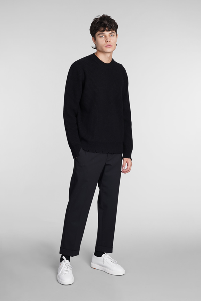 Shop Laneus Knitwear In Black Wool