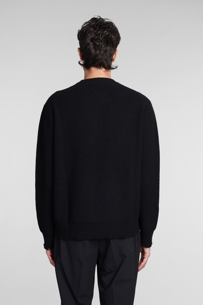 Shop Laneus Knitwear In Black Wool