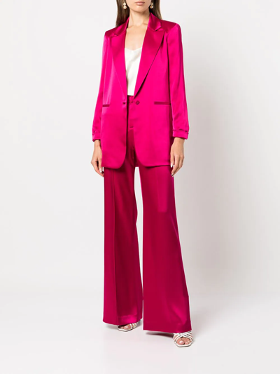 Shop Alice And Olivia Dylan Wide-leg Trousers In Pink
