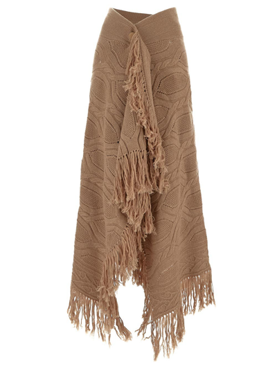 Shop Ballantyne Knit Skirt In Beige