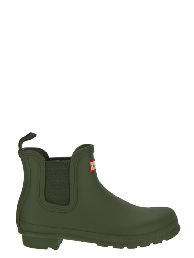 Shop Hunter Chelsea Boots In Green