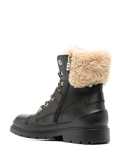 Shop Bogner Moritz Shearling Boots In Schwarz