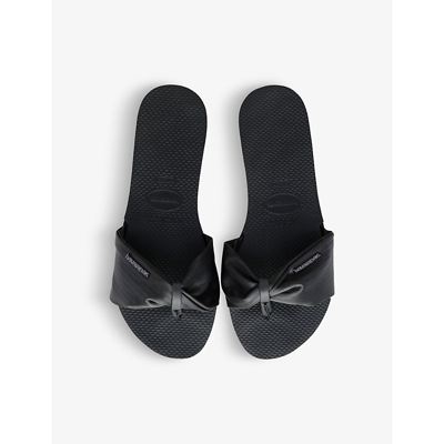 Shop Havaianas You Saint Tropez Twisted-strap Woven Sandals In New Graphite