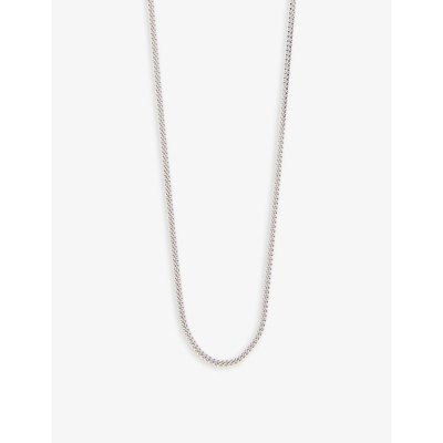 Shop Tom Wood Curb Rhodium-plated Sterling-silver Chain