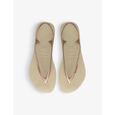 Havaianas Sunny Ii Rubber Flip-flops In Sand Grey