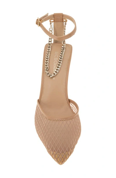 Bcbgeneration Mayah Ankle Strap Pump In Tan