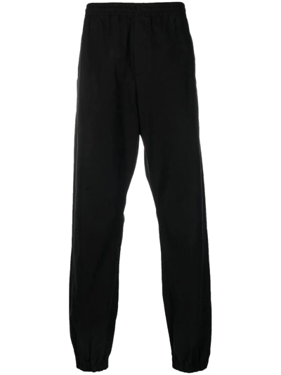 Shop Off-white Black Cotton-jersey Track Pants In Nero