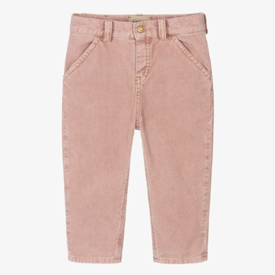 Shop Gucci Girls Pink Corduroy Trousers