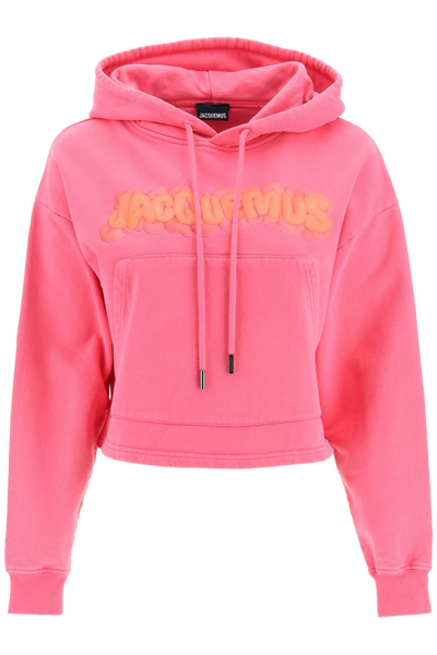 Shop Jacquemus 'le Sweatshirt Pate A Modeler' Hoodie In Fuchsia