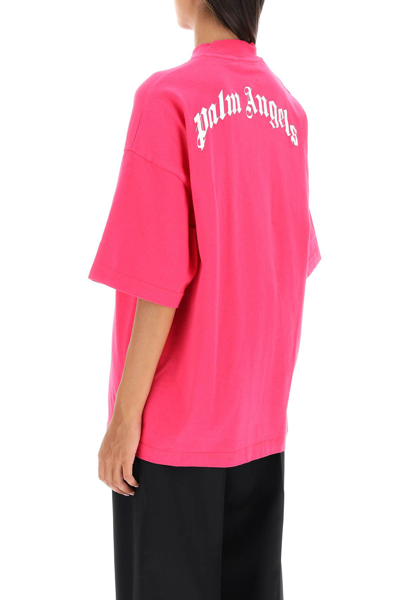 Shop Palm Angels Teddy Bear T-shirt In Fuchsia