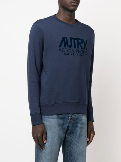 Shop Autry Sweaters In Flock Blue