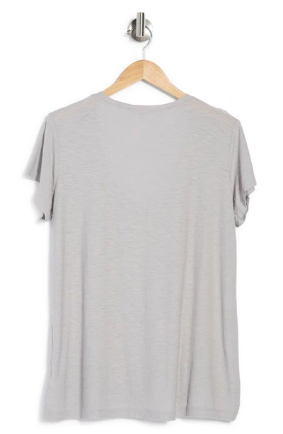 Shop James Perse Deep V-neck T-shirt In Fog