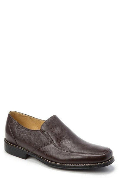 Shop Sandro Moscoloni Double Gore Moc Toe Slip-on Loafer In Brown