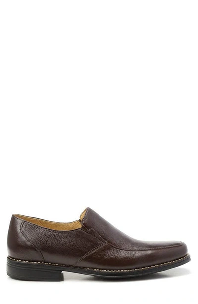 Shop Sandro Moscoloni Double Gore Moc Toe Slip-on Loafer In Brown