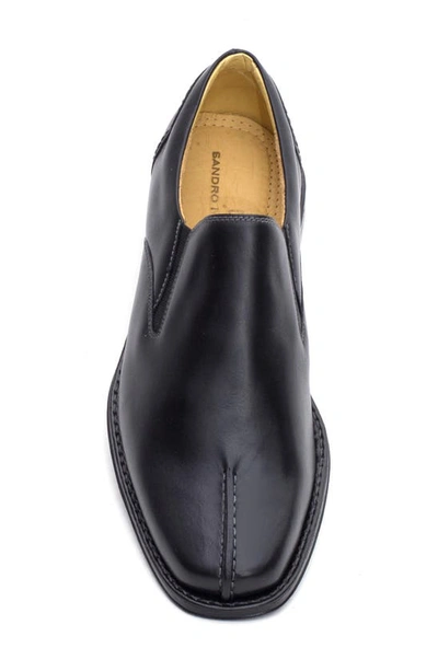 Shop Sandro Moscoloni Center Seam Double Gore Slip-on Loafer In Black