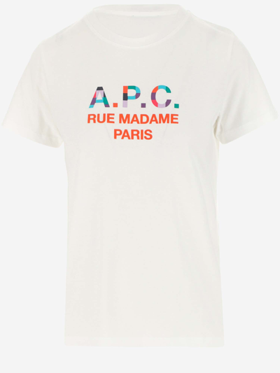 Shop Apc A.p.c. T-shirts And Polos In Bianco