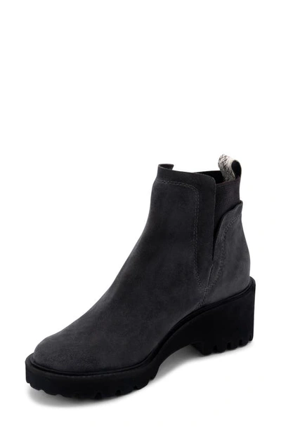 Shop Dolce Vita Huey Bootie In Anthracite Suede