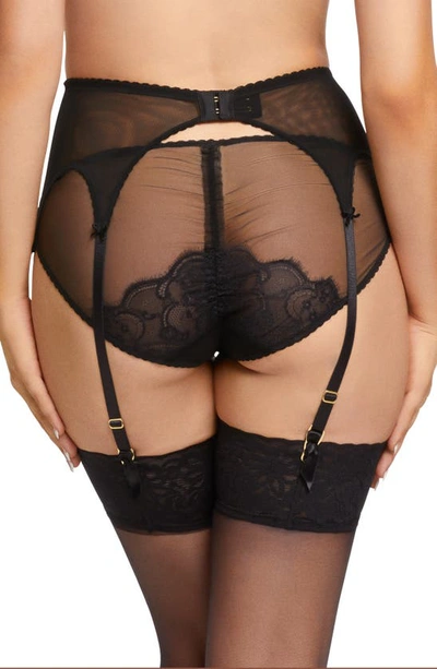 Shop Dita Von Teese Muse Suspender Belt In Black