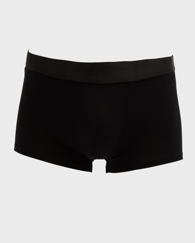 Shop Cdlp Men's Low-rise Solid Trunks In Black