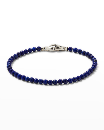 Shop David Yurman Men's Black Onyx Spiritual Beaded Bracelet In Blue