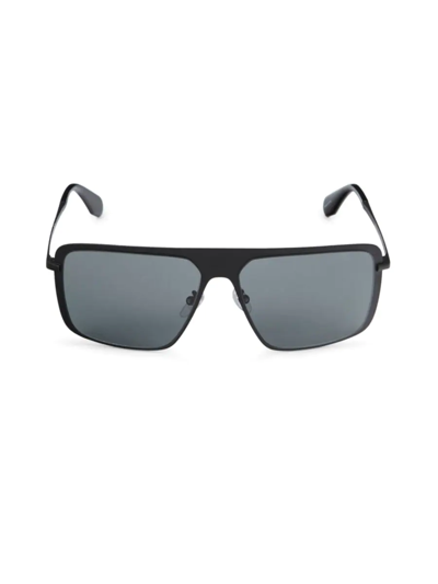 Shop Adidas Originals Women's 60mm Rectangle Sunglasses In Black