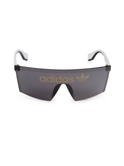 Shop Adidas Originals Women's 65mm Shield Sunglasses In Black