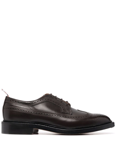 Shop Thom Browne Goodyear Classic Longwing Brogues In Brown